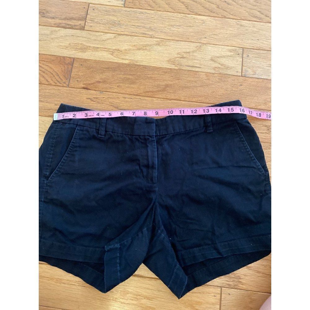 J. Crew women's black cotton mid-rise casual summer shorts size 8 - Picture 6 of 8